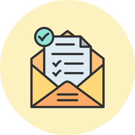 Letter Line Filled Circleのイラスト素材