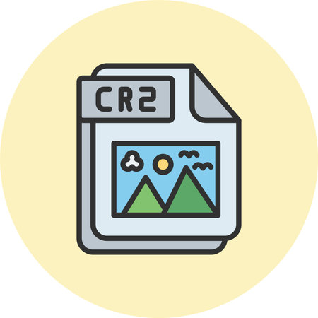 CR2 Line Filled Circleのイラスト素材