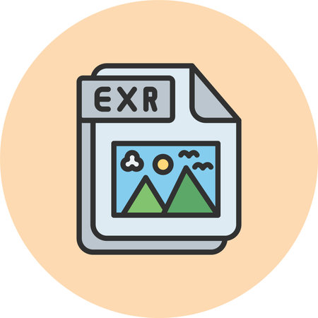 EXR Line Filled Circle