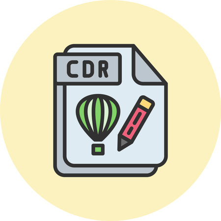 CDR Line Filled Circle