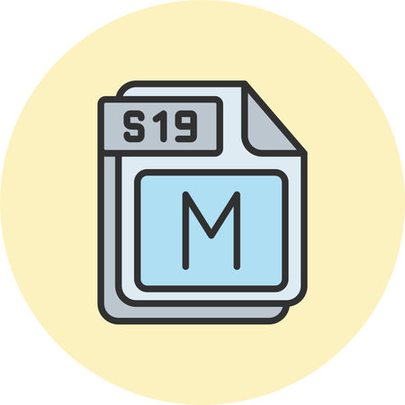 S19 Line Filled Circleのイラスト素材