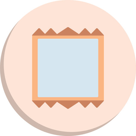 Frame  Flat Circle Icon Designのイラスト素材