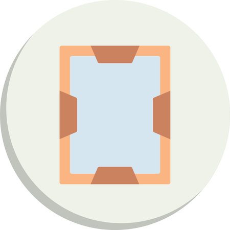 Frame  Flat Circle Icon Designのイラスト素材