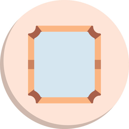 Frame  Flat Circle Icon Designのイラスト素材