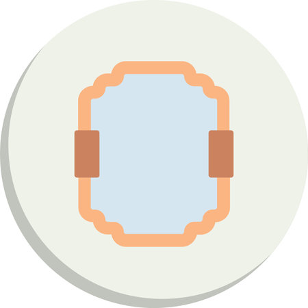 Frame  Flat Circle Icon Designのイラスト素材
