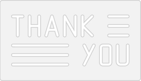 Thank You Glyph Grey Icon Designのイラスト素材