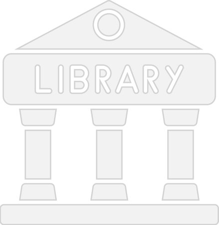 Library Glyph Grey Icon Design