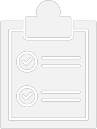 Checklist Glyph Grey Icon Designのイラスト素材