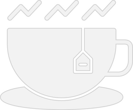 Tea Glyph Grey Icon Designのイラスト素材