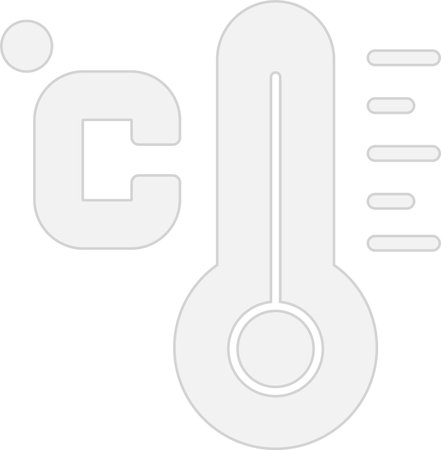 Celsius Glyph Grey Icon Design