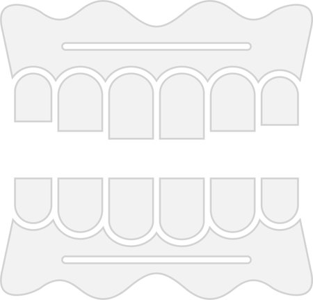 Dentures Glyph Grey Icon Designのイラスト素材