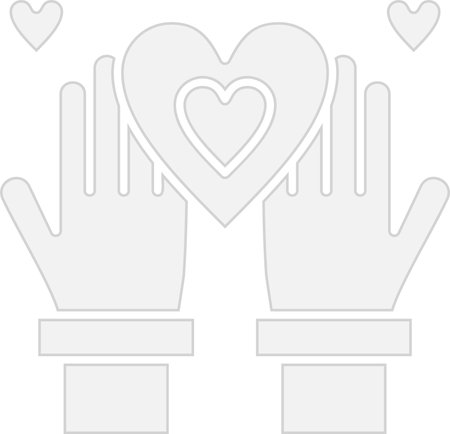 Charity Glyph Grey Icon Designのイラスト素材