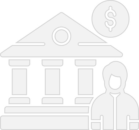 Job In Bank Glyph Grey Icon Designのイラスト素材