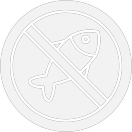 No Fishing Glyph Grey Icon Designのイラスト素材