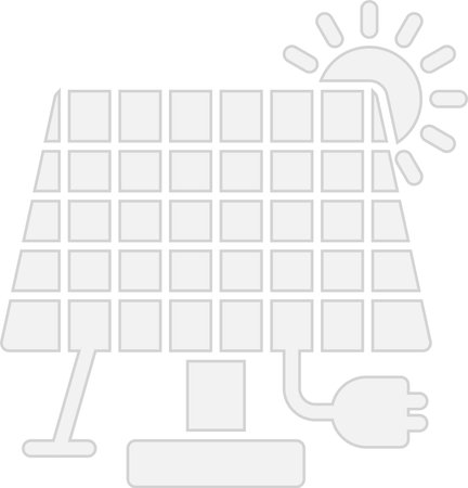 Solar Panel Glyph Grey Icon Designのイラスト素材