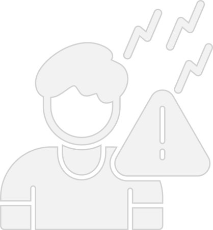 Crisis Glyph Grey Icon Designのイラスト素材