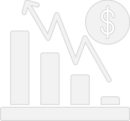 Profits  Glyph Grey Icon Designのイラスト素材