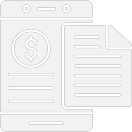 Financial Glyph Grey Icon Designのイラスト素材