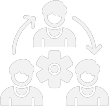 Organization Glyph Grey Icon Designのイラスト素材