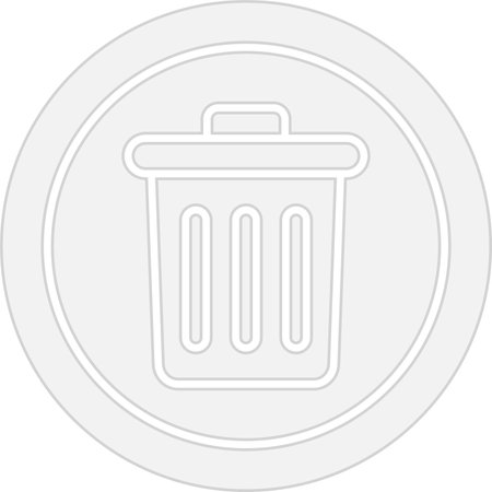 Delete Glyph Grey Icon Designのイラスト素材