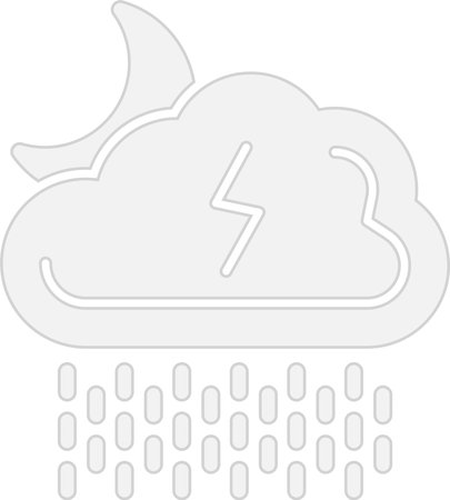 Downpour Glyph Grey Icon Designのイラスト素材