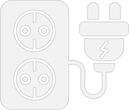 Socket Glyph Grey Icon Design