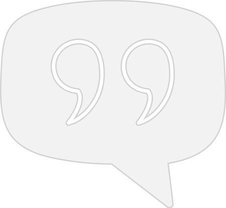 Quote Glyph Grey Icon Designのイラスト素材