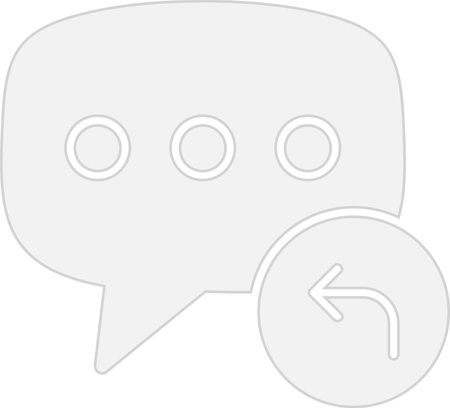 Reply Glyph Grey Icon Designのイラスト素材