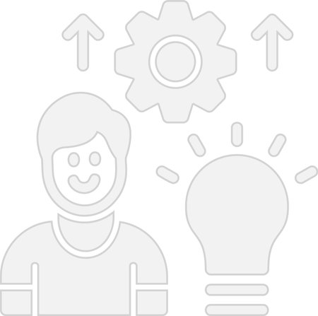 Skills Glyph Grey Icon Designのイラスト素材