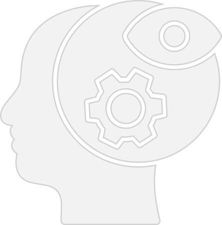 Intuition Glyph Grey Icon Designのイラスト素材