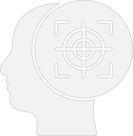 Focus Glyph Grey Icon Designのイラスト素材