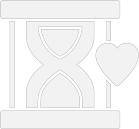 Hourglass Glyph Grey Icon Design