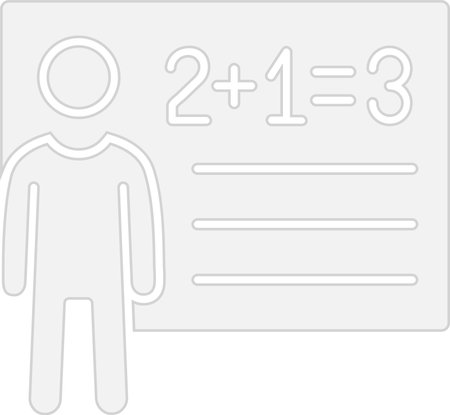 Teacher Glyph Grey Icon Design