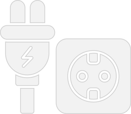 Unplug Glyph Grey Icon Design