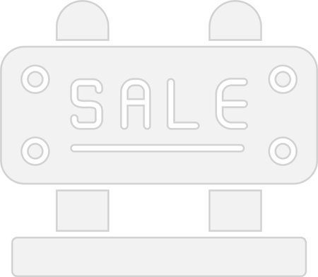 Sale Sign Glyph Grey Icon Designのイラスト素材