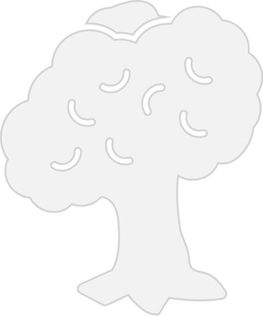 Tree Glyph Grey Icon Designのイラスト素材