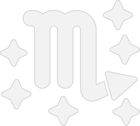 Scorpio Glyph Grey Icon Designのイラスト素材