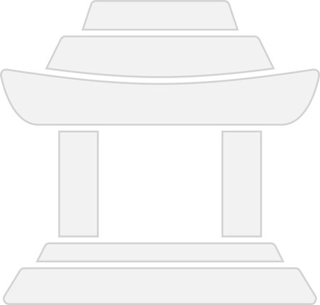 Shrine Glyph Grey Icon Designのイラスト素材