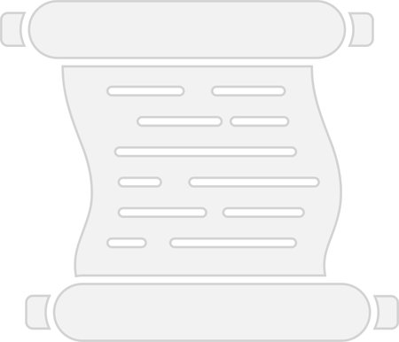 Ninja Scroll Glyph Grey Icon Designのイラスト素材