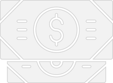 Money Glyph Grey Icon Designのイラスト素材