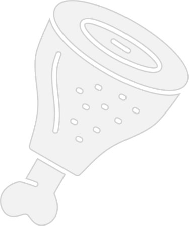 Meat Glyph Grey Icon Designのイラスト素材