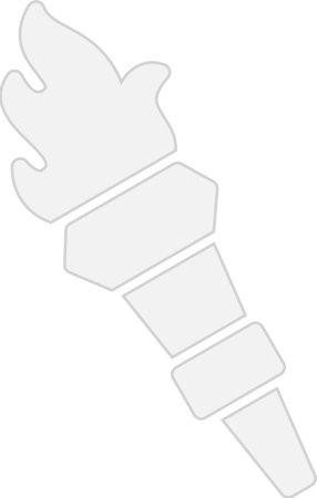 Torch Glyph Grey Icon Designのイラスト素材