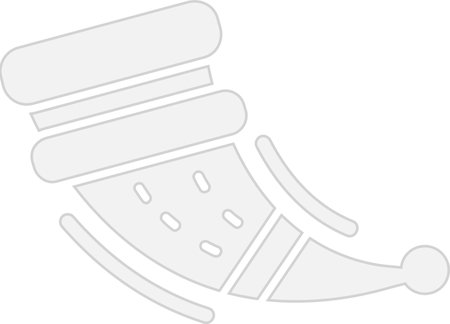 Horn Glyph Grey Icon Designのイラスト素材