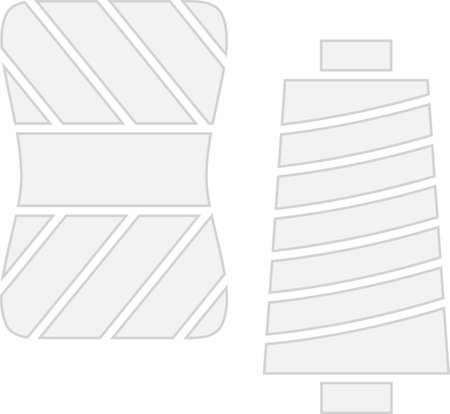 Yarn Glyph Grey Icon Designのイラスト素材