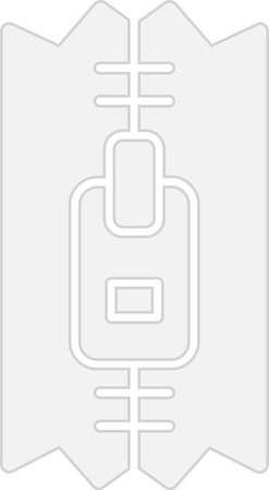 Zip Glyph Grey Icon Designのイラスト素材