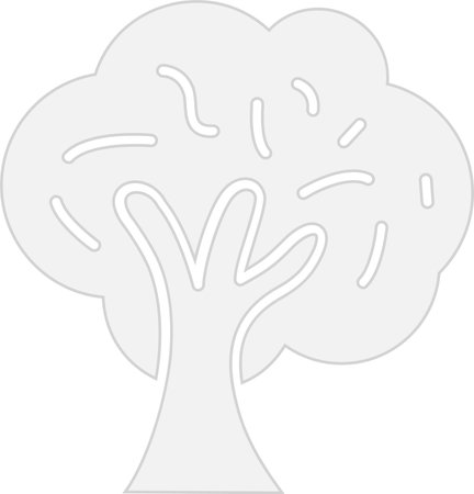 Tree Glyph Grey Icon Designのイラスト素材