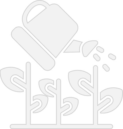 Watering Plants Glyph Grey Icon Designのイラスト素材