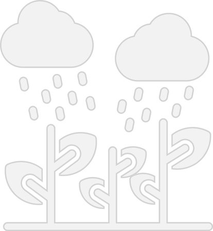 Rain Glyph Grey Icon Designのイラスト素材