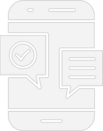 Text Message Glyph Grey Icon Designのイラスト素材