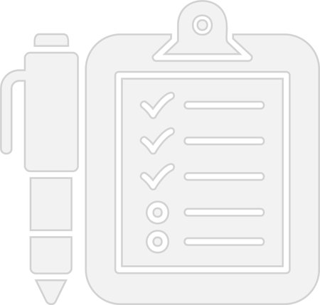 Checklist Glyph Grey Icon Designのイラスト素材